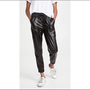 Blank NYC Denim leather joggers